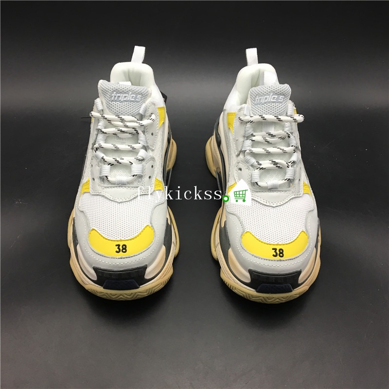 Balenciaga Triple S Fall Winter Sneaker Yellow White Black